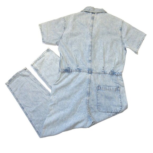 NWT Pistola Grover in Breeze Denim Jean Relaxed Field Suit Jumpsuit L - Picture 7 of 7